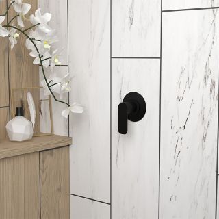 Встраиваемый смеситель для душа Paini Nove 09YO690 чёрный матовый